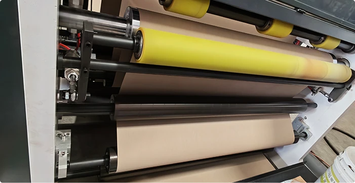 Tension and Dust Removal System 
                    Optimized for Paper