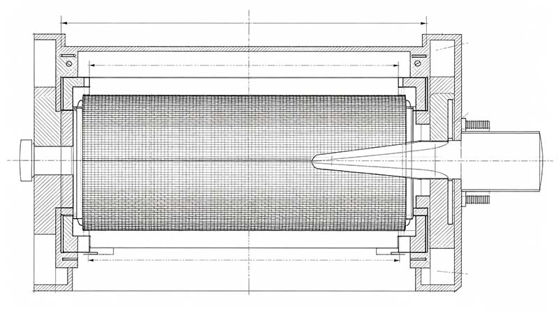 closed chamber doctor blade cross section