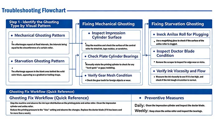 ghosting fix workflow chart