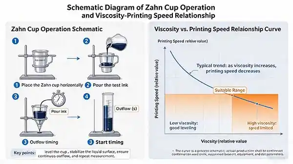most commonly the Zahn cup